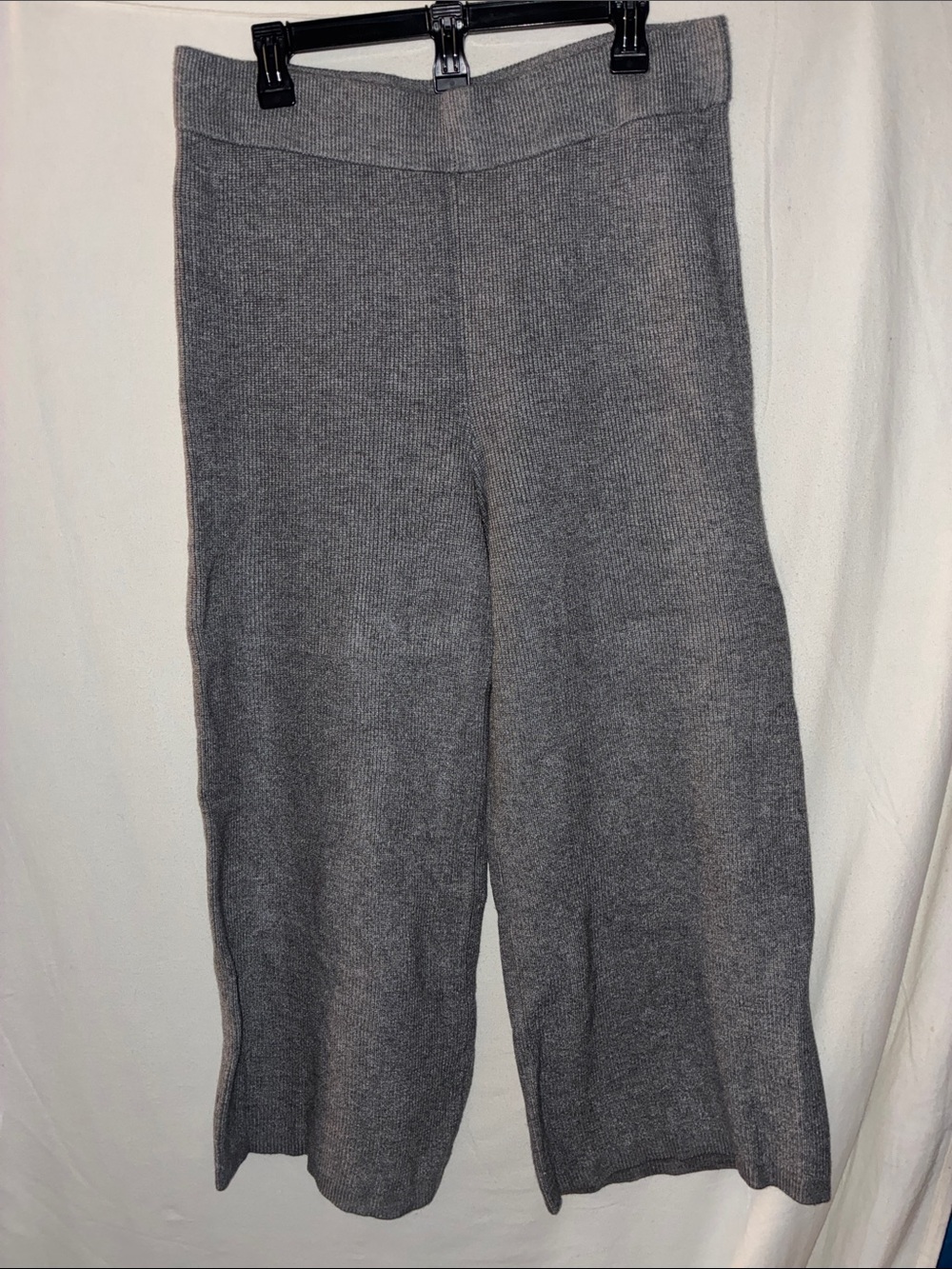 A New Day Gray Knit Wide-Leg Pants